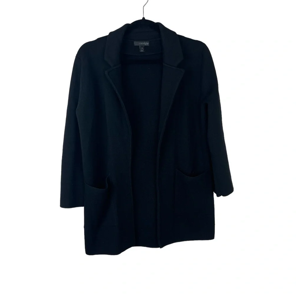 J Crew Sophie Open Front Blazer Sweater